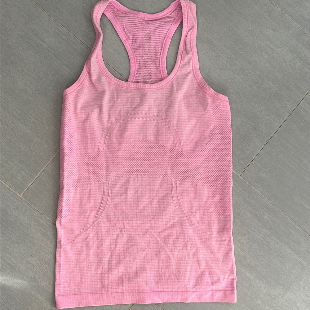 lululemon athletica Pink Seamless Racerback Tank